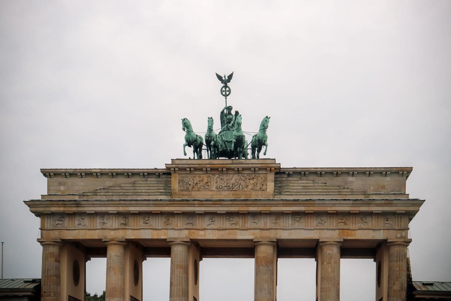 Berlin'de Brandenburg Kapısı